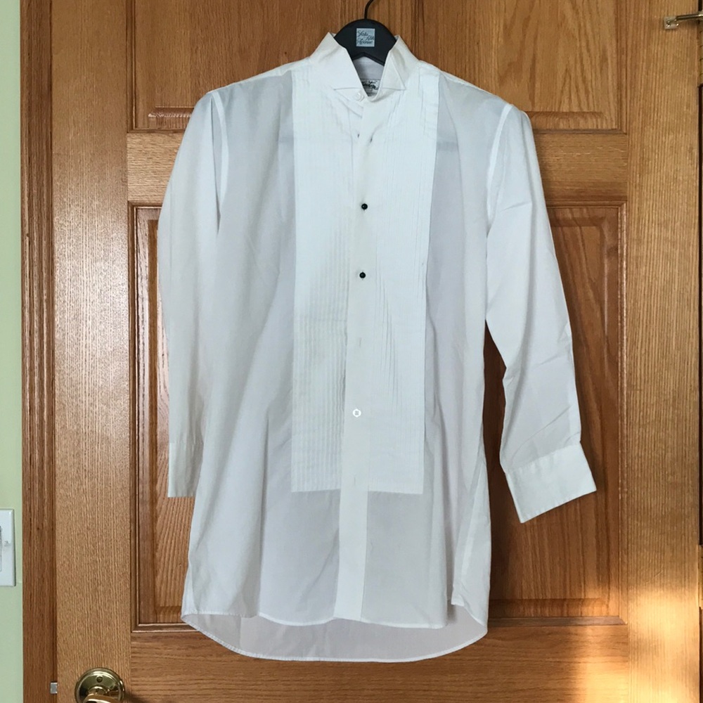 White classic tuxedo shirt